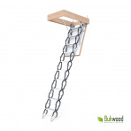 Металлическая чердачная лестница Bukwood Steel Clips (ножничная) 80х60