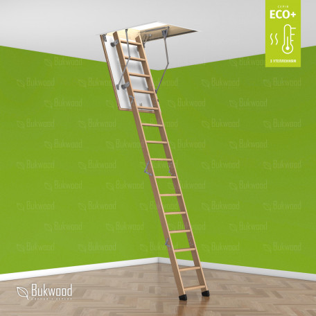 Чердачная лестница Bukwood ECO+ Long высота 340 см