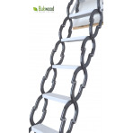 Металлическая чердачная лестница Bukwood Steel Clips (ножничная)
