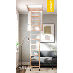 Буковая чердачная лестница  Bukwood Compact ST 120x70