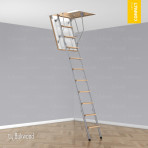 Чердачная лестница  Bukwood Compact Metal Mini 90x80
