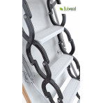 Металлическая чердачная лестница Bukwood Steel Clips (ножничная) 80х60