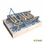 Комбинированная чердачная лестница Bukwood ECO Metal Mini (горищні сходи) 80*80