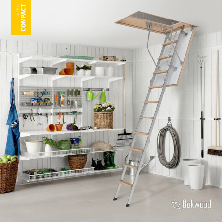 Чердачная лестница Bukwood Compact Metal Standard
