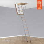 Чердачная лестница Bukwood DOUBLE LUXE Metal Mini 80х70