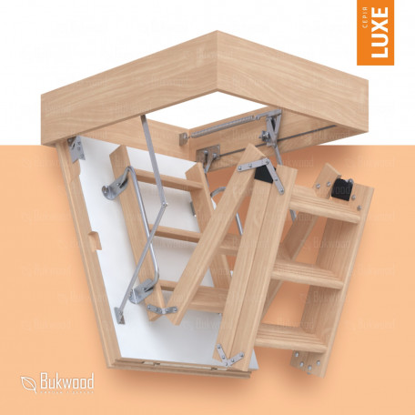 Чердачная лестница Bukwood Luxe Mini с утеплением 100*70
