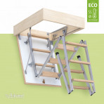 Комбинированная чердачная лестница Bukwood ECO Metal Mini (горищні сходи)