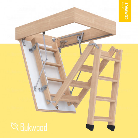 Буковая чердачная лестница  Bukwood Compact ST 110x90
