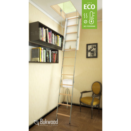 Чердачная лестница Bukwood Eco Metal 110*80