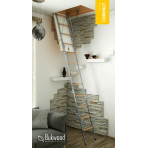 Чердачная лестница с утеплённой крышкой Bukwood Compact Metal Standard