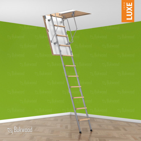 Мансардные лестницы Bukwood Luxe Metal Standard 130*70