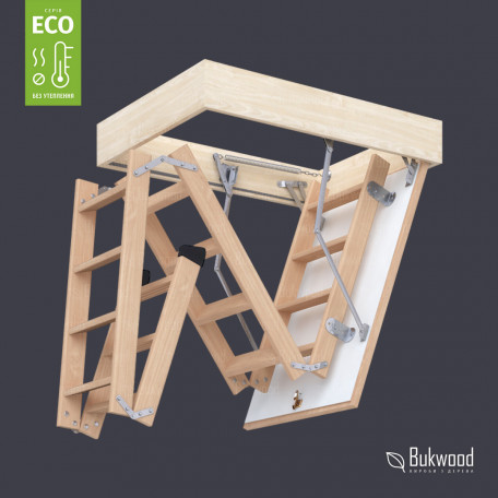 Лестница на чердак Bukwood Eco Long (чердачная лестница) 110*90