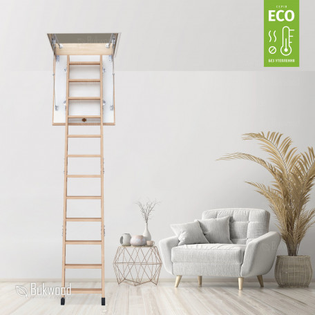 Люк на чердак с лестницей Bukwood ECO Mini (Люк на горище)